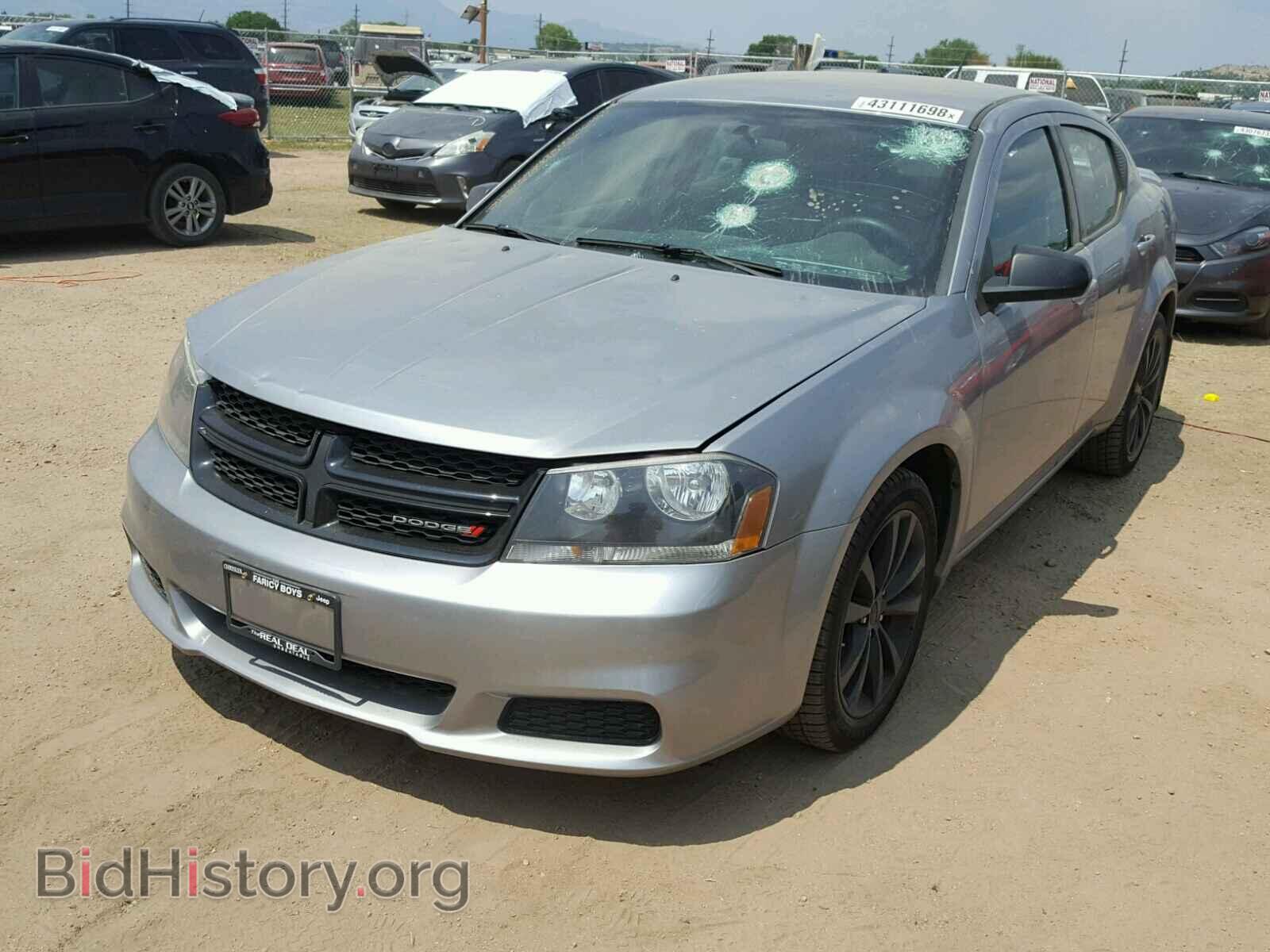 2014 DODGE AVENGER - VIN: 1C3CDZAB4EN148706 - Фото 2