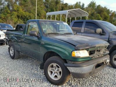 2001 Mazda B2500, зеленый — VIN 4F4YR12CX1TM10074, Copart