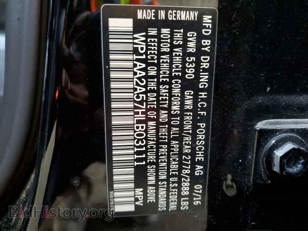 2017 PORSCHE MACAN - VIN: WP1AA2A57HLB03111 - Photo 14