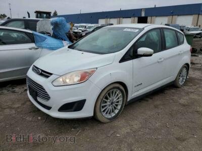 2014 Ford CMAX C-MAX SE, white — VIN 1FADP5AU5EL518189, Copart