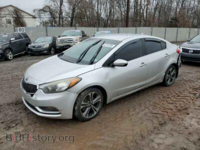 2014 Kia FORTE EX, серебристый — VIN KNAFX4A82E5106149, Copart