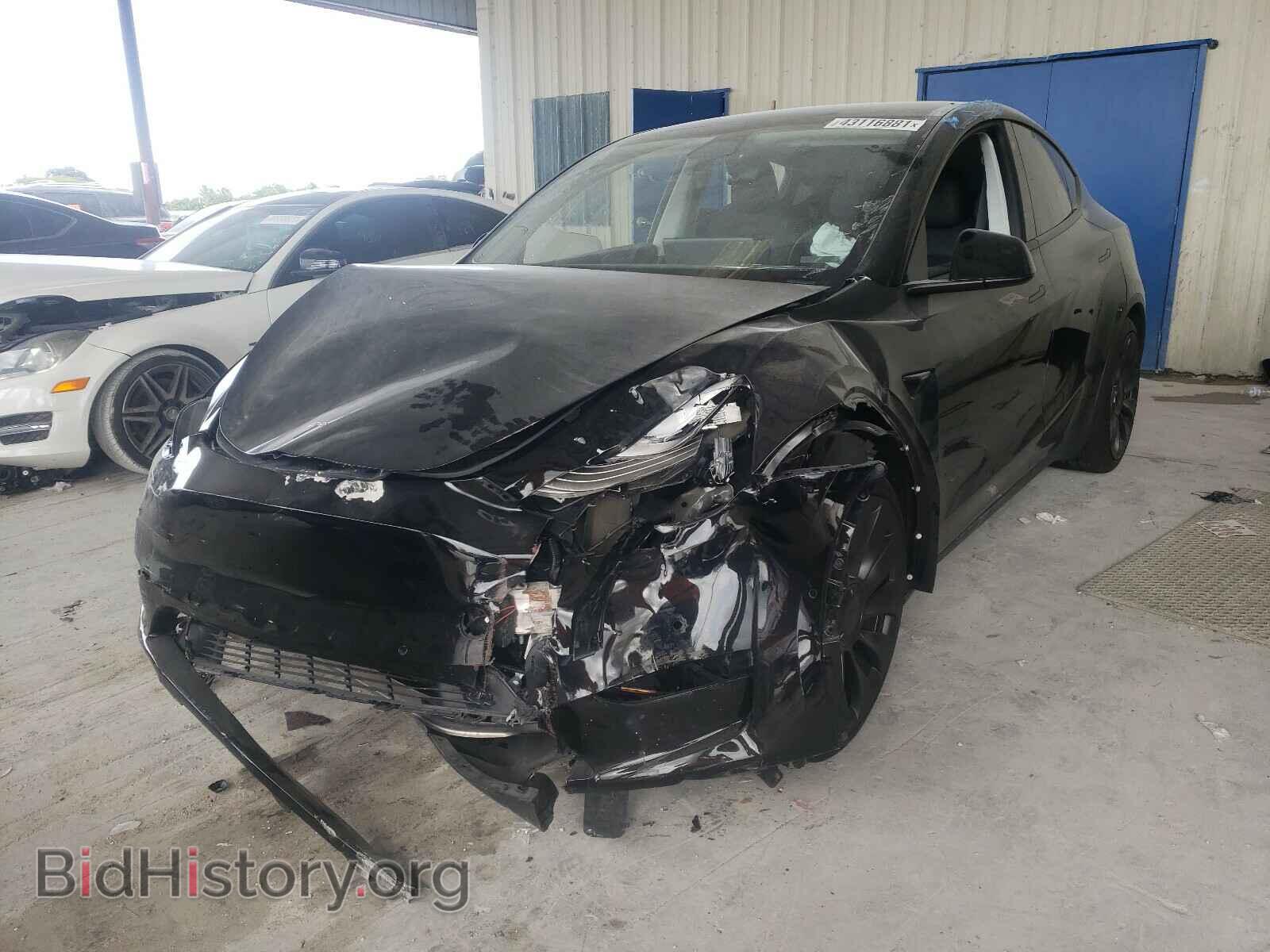 2021 TESLA MODEL Y - VIN: 5YJYGDEF2MF088950 - Фото 2