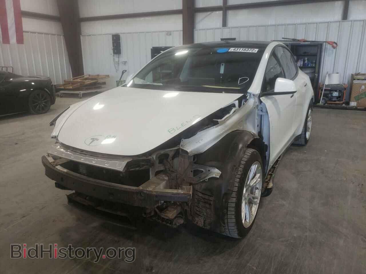 2020 TESLA MODEL Y - VIN: 5YJYGDEEXLF026508 - Фото 2
