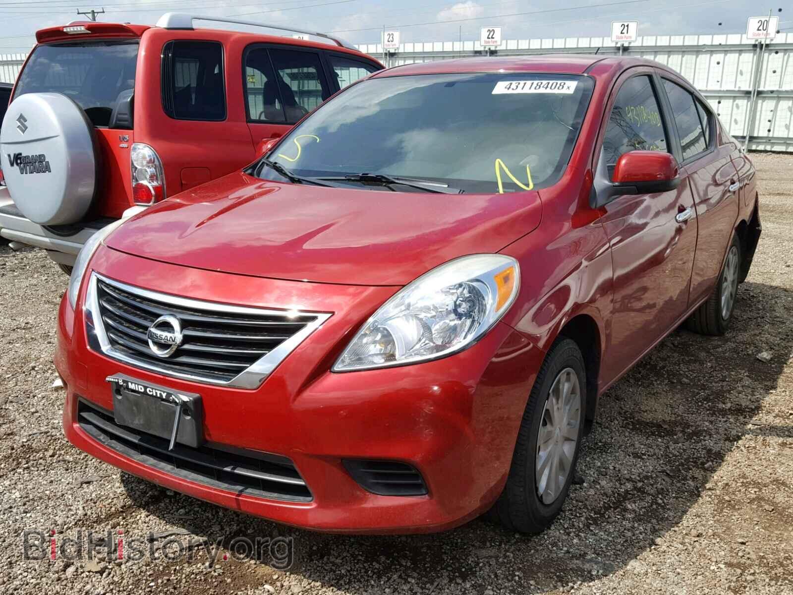 2012 NISSAN VERSA - VIN: 3N1CN7AP3CL836155 - Фото 2