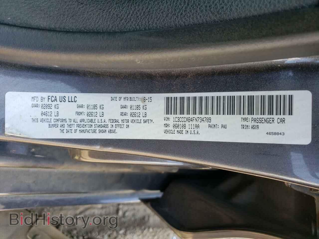 2015 CHRYSLER 200 - VIN: 1C3CCCAB4FN734789 - Фото 10
