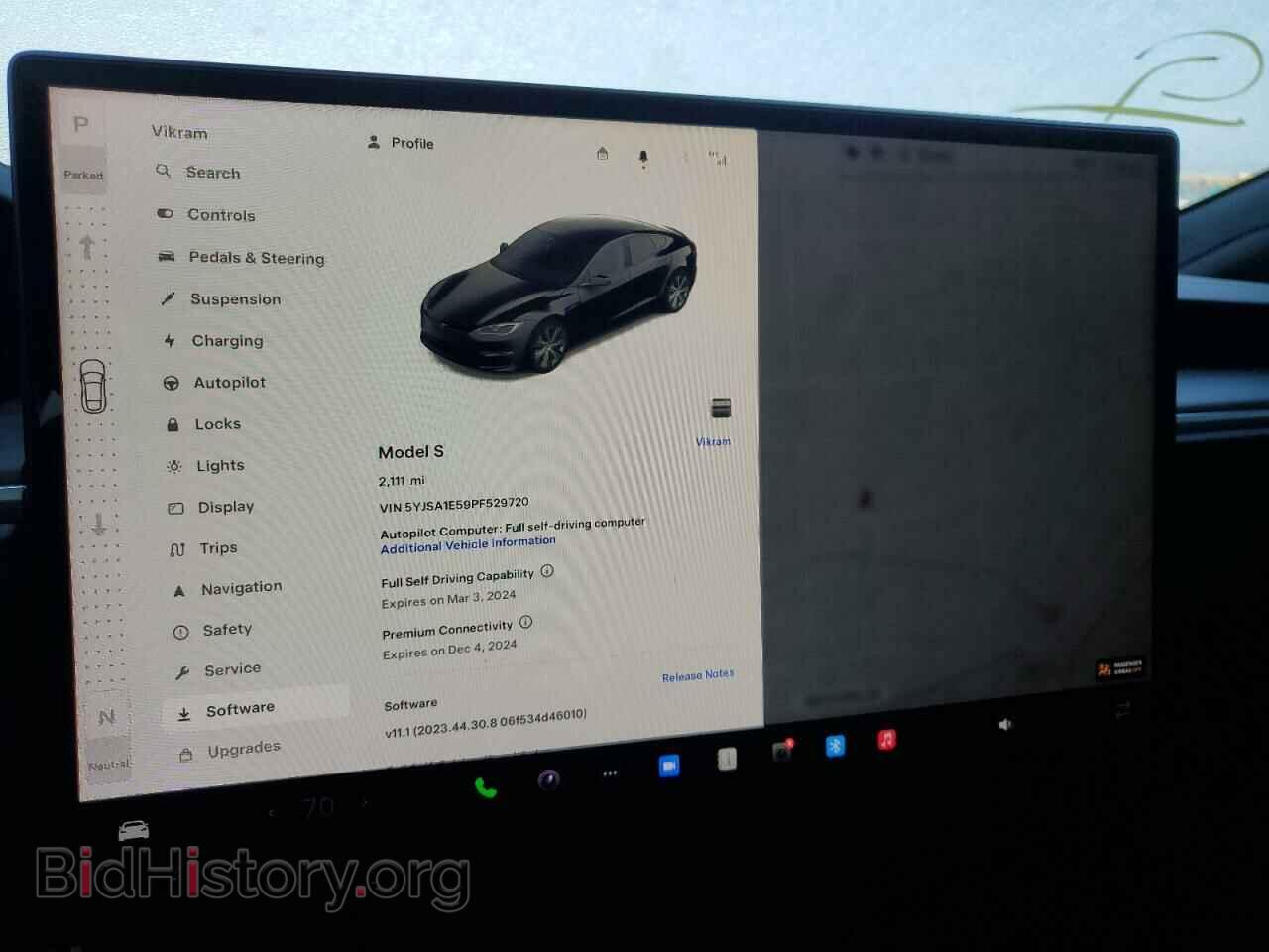 2023 TESLA MODEL S - VIN: 5YJSA1E59PF529720 - Фото 9