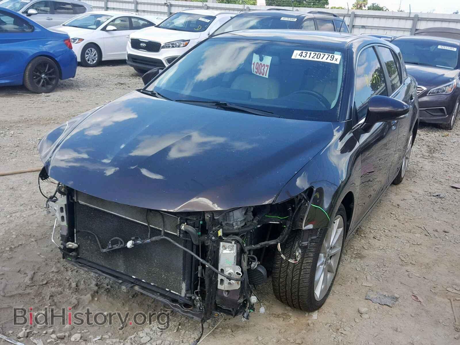 2012 LEXUS CT 200 - VIN: JTHKD5BH4C2065387 - Фото 2