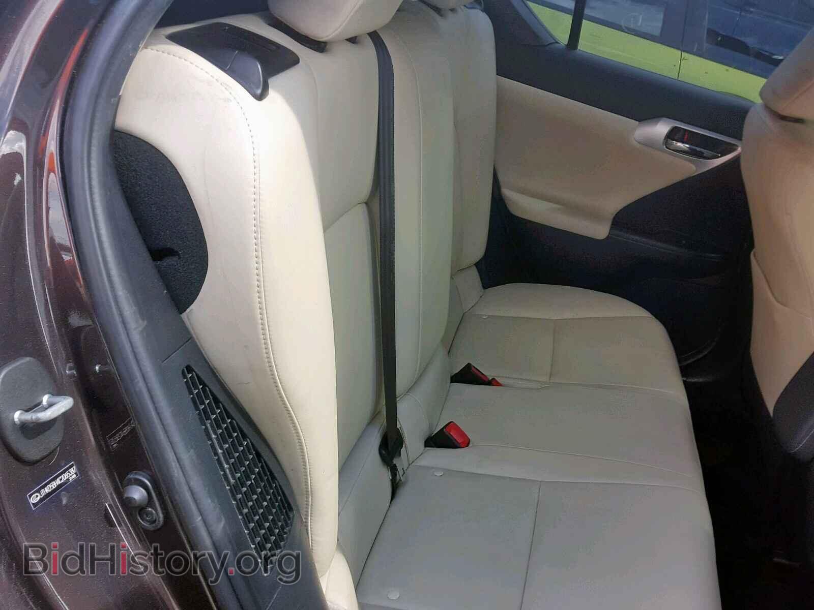 2012 LEXUS CT 200 - VIN: JTHKD5BH4C2065387 - Фото 6