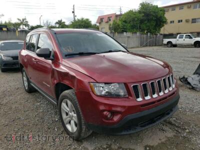 2012 Jeep COMPASS Compass SP, красный — VIN 1C4NJDBB2CD559801, Copart
