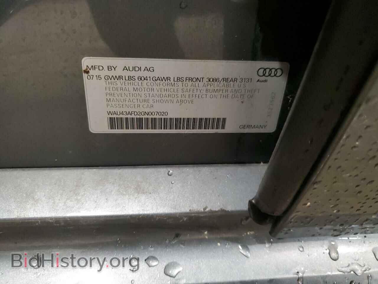 2016 AUDI A8 - VIN: WAU43AFD2GN007020 - Фото 12