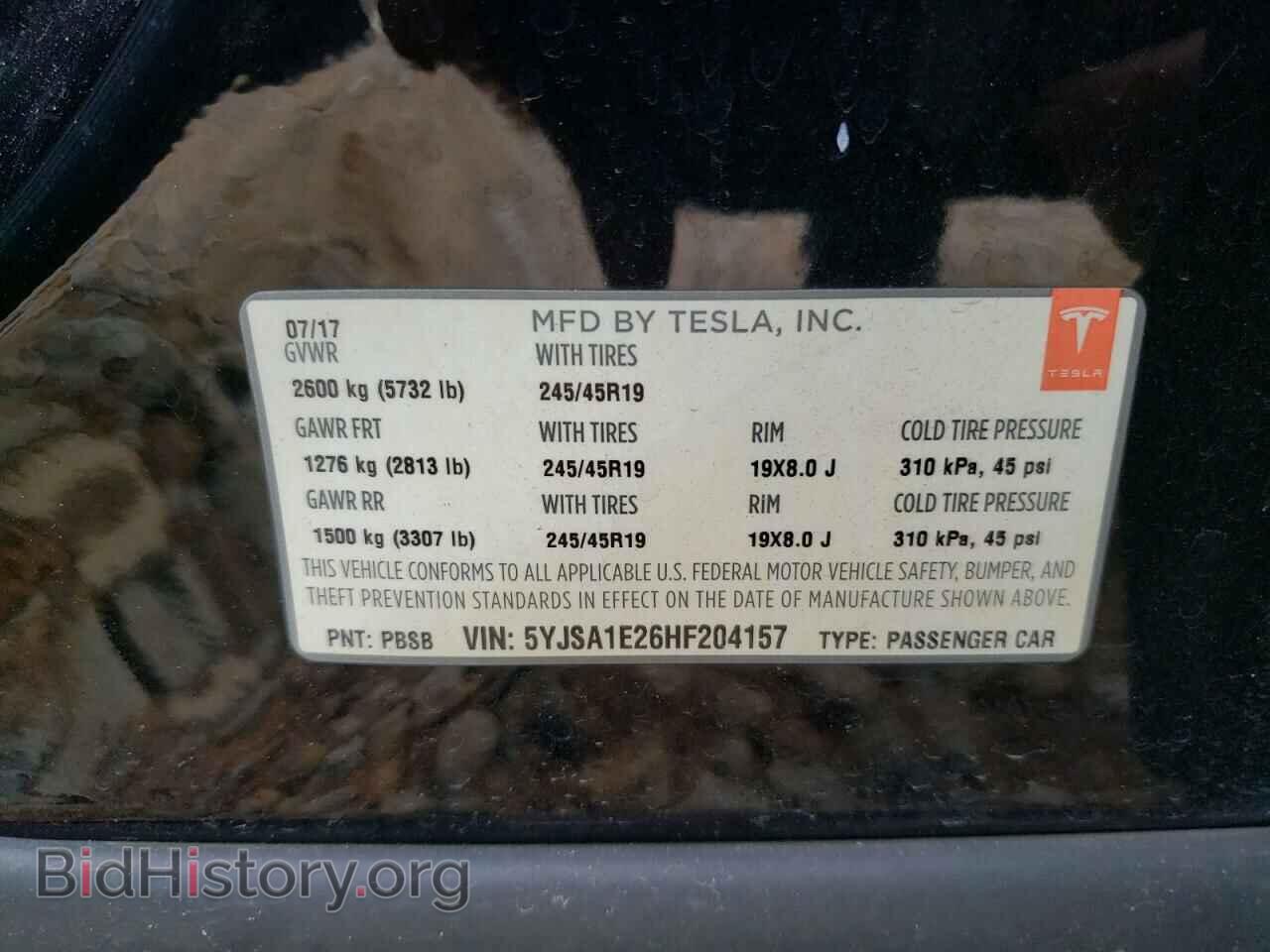 2017 TESLA MODEL S - VIN: 5YJSA1E26HF204157 - Photo 13