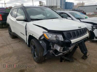 2021 Jeep COMPASS Compass LA, white — VIN 3C4NJDBB2MT586380, Copart