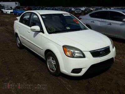2011 Kia RIO BASE, белый — VIN KNADH4A33B6911298, Copart