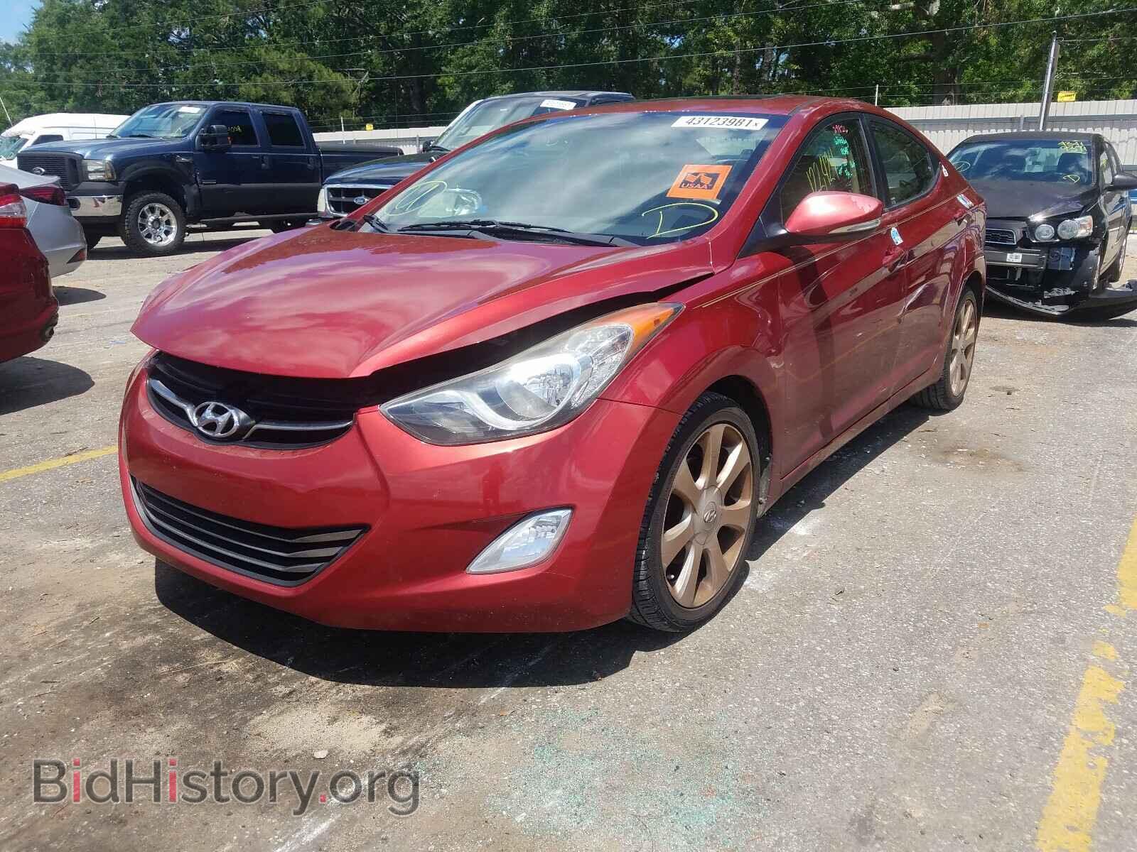 2012 HYUNDAI ELANTRA - VIN: KMHDH4AEXCU302349 - Фото 2