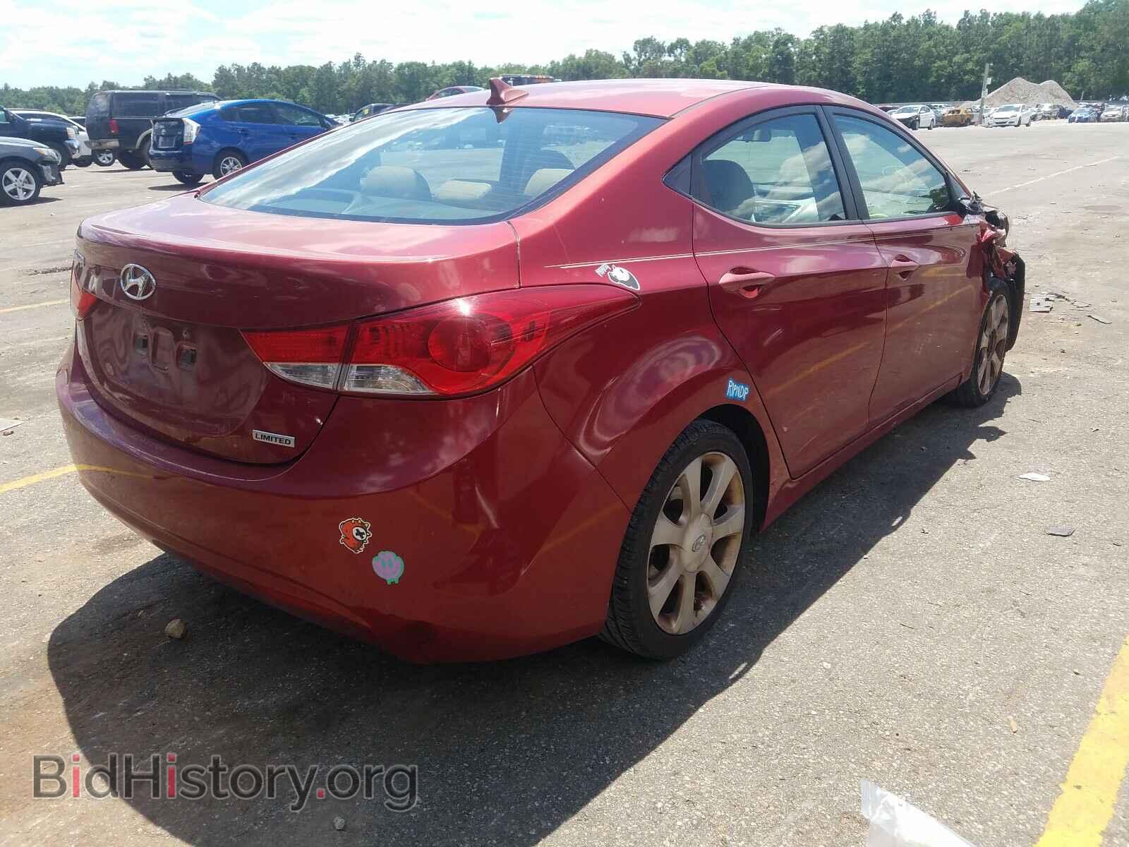 2012 HYUNDAI ELANTRA - VIN: KMHDH4AEXCU302349 - Фото 4