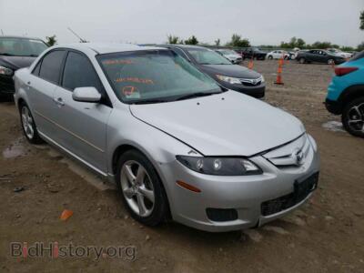 2008 Mazda 6 6 I, серебристый — VIN 1YVHP80C285M18219, Copart