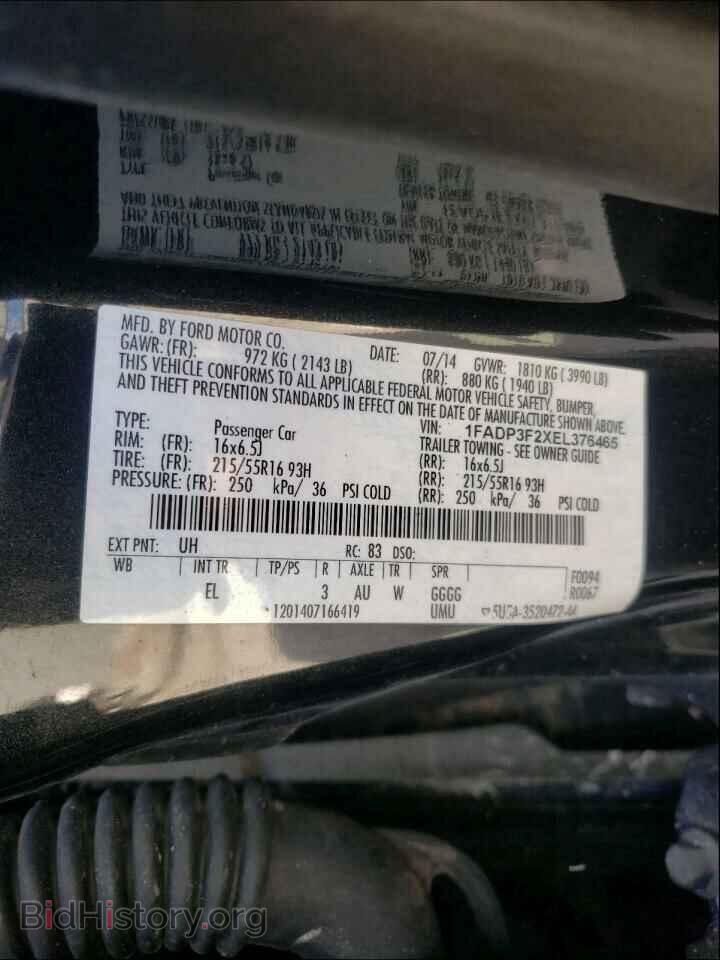 2014 FORD FOCUS - VIN: 1FADP3F2XEL376465 - Фото 10