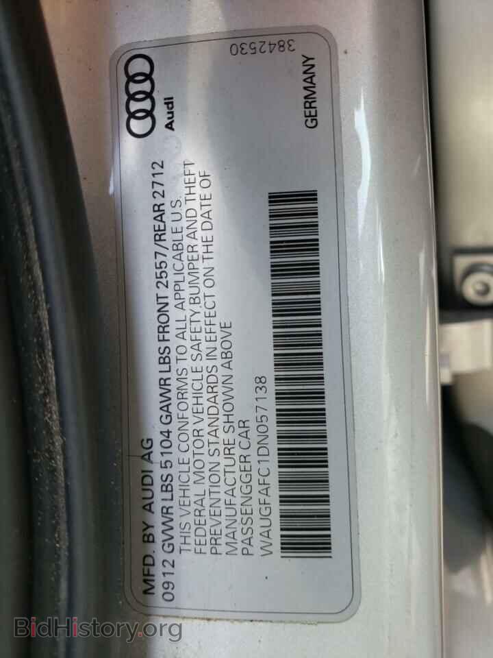 2013 AUDI A6 - VIN: WAUGFAFC1DN057138 - Фото 10