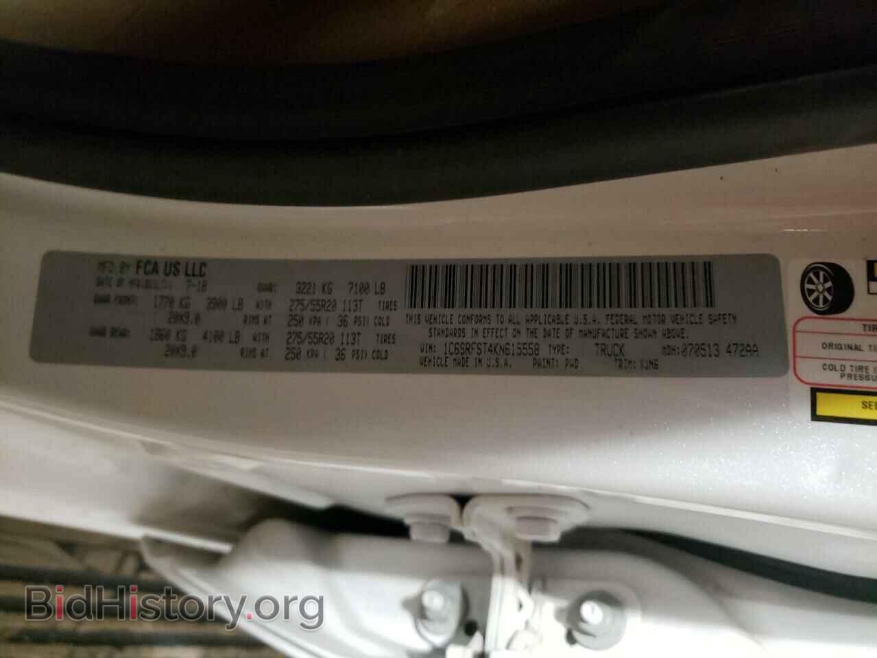 2019 RAM 1500 - VIN: 1C6SRFST4KN615558 - Photo 10