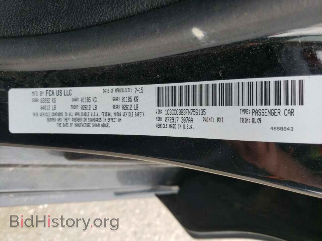 2015 CHRYSLER 200 - VIN: 1C3CCCBB3FN756135 - Photo 10