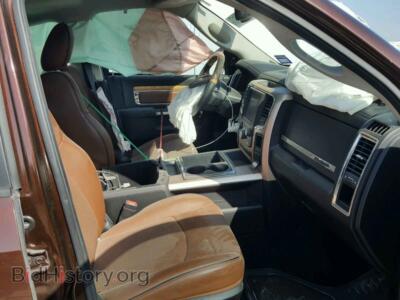 2013 RAM 1500 1500 Longh, бордовый — VIN 1C6RR7PT8DS635099, Copart