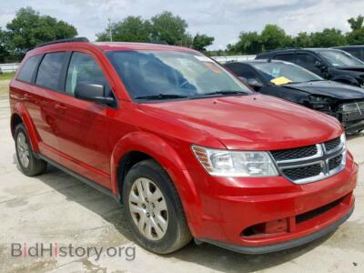 2017 Dodge JOURNEY SE, красный — VIN 3C4PDCAB3HT558878, Copart