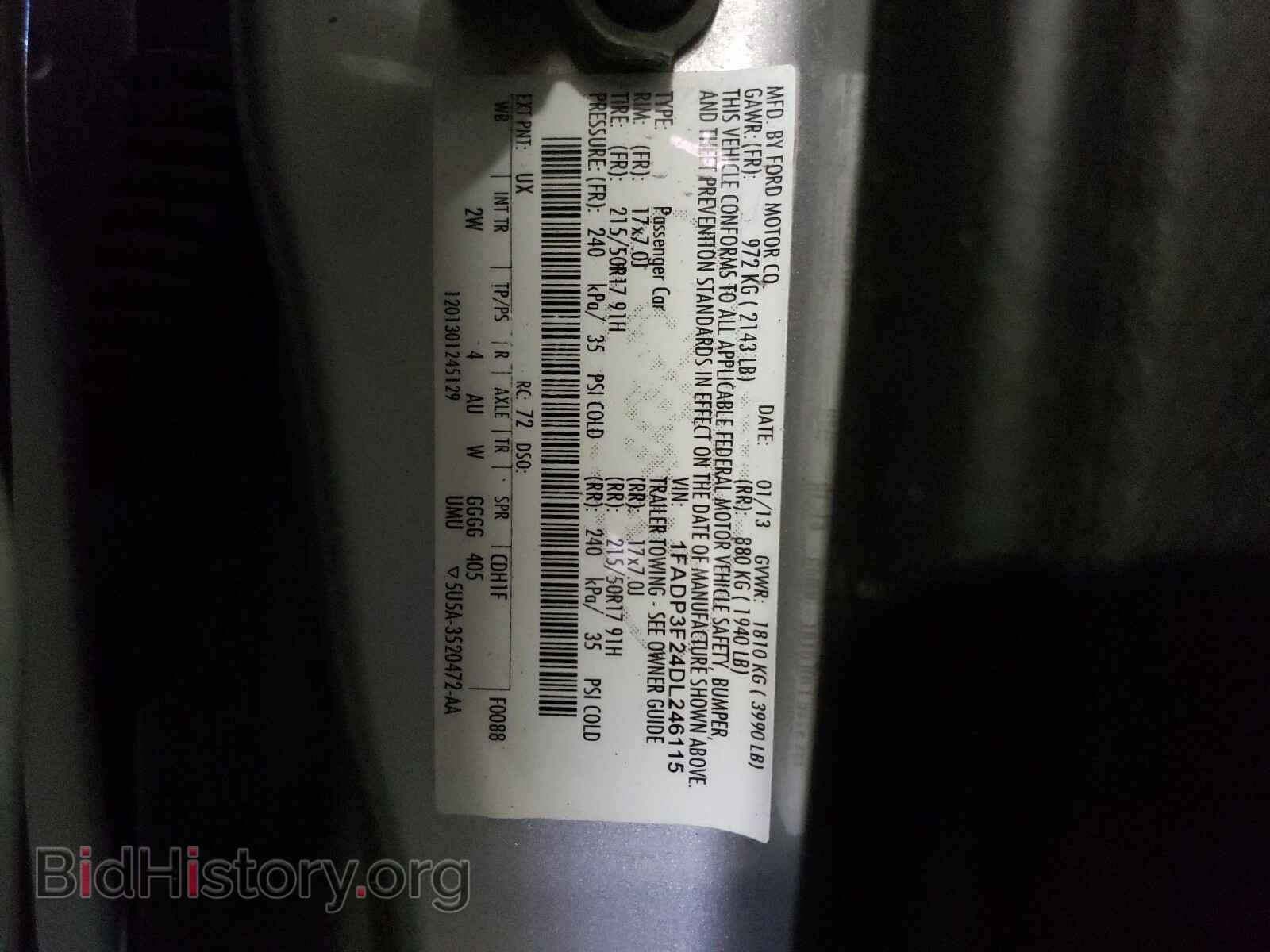 2013 FORD FOCUS - VIN: 1FADP3F24DL246115 - Photo 10
