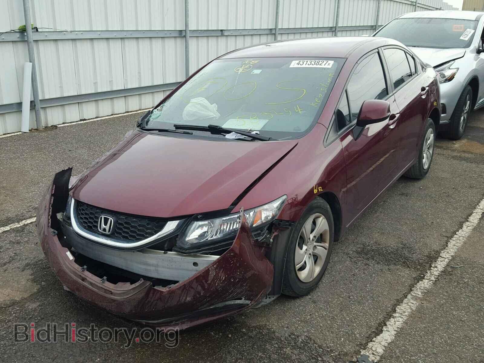 2013 HONDA CIVIC - VIN: 2HGFB2F59DH583254 - Фото 2