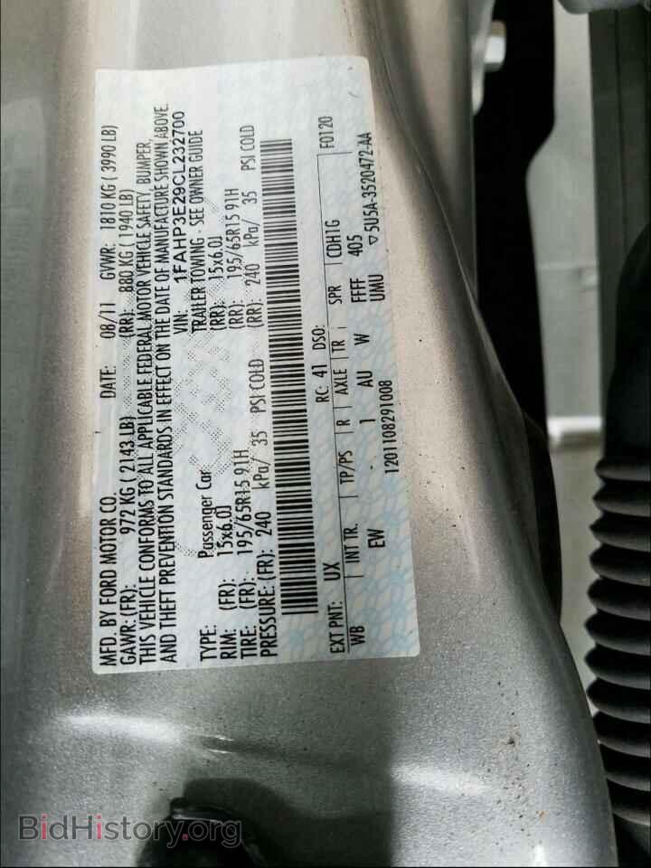 2012 FORD FOCUS - VIN: 1FAHP3E29CL232700 - Photo 10