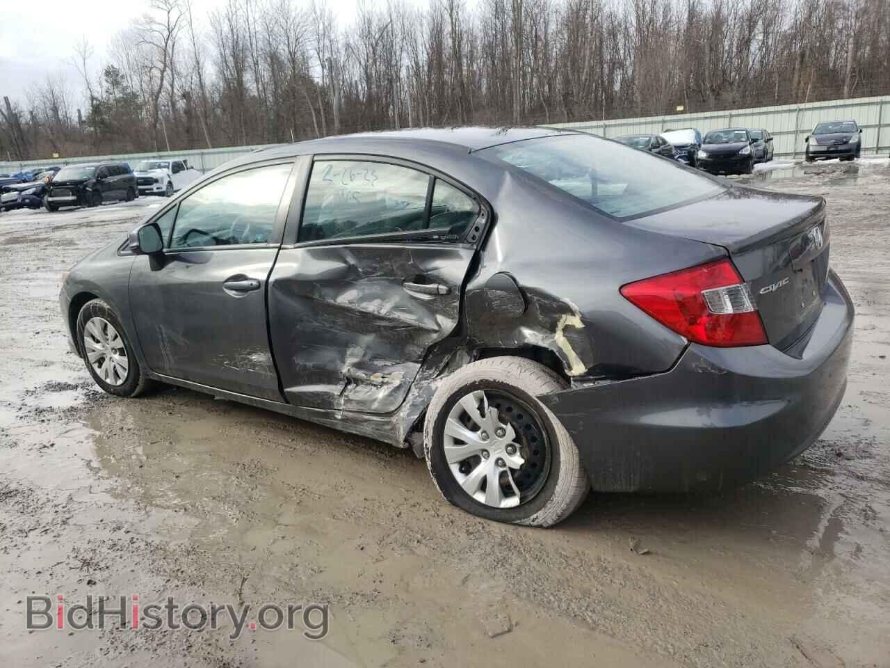 2012 HONDA CIVIC - VIN: 2HGFB2F50CH605611 - Фото 2