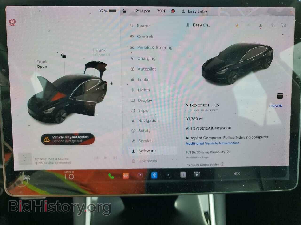 2018 TESLA MODEL 3 - VIN: 5YJ3E1EA9JF095666 - Photo 9