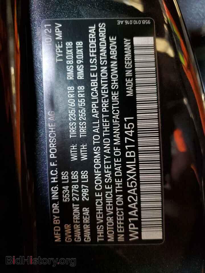 2021 PORSCHE MACAN - VIN: WP1AA2A5XMLB17451 - Photo 13