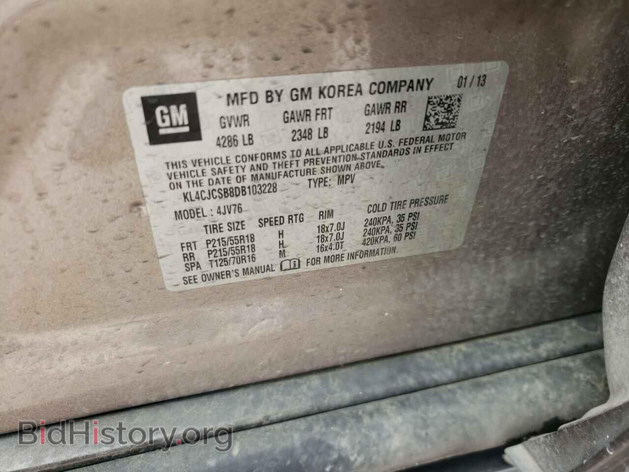 2013 BUICK ENCORE - VIN: KL4CJCSB8DB103228 - Photo 10