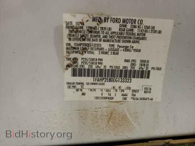 2014 FORD TAURUS - VIN: 1FAHP2E80EG133323 - Photo 10