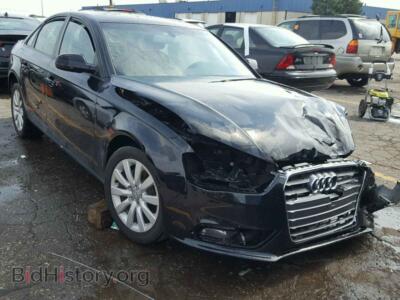 2014 Audi A4 A4 Premium, черный — VIN WAUBFAFL3EN001231, Copart