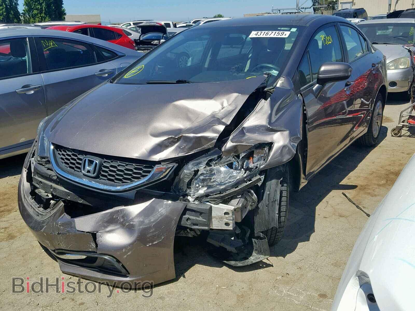 2014 HONDA CIVIC LX - VIN: 19XFB2F55EE248701 - Фото 2
