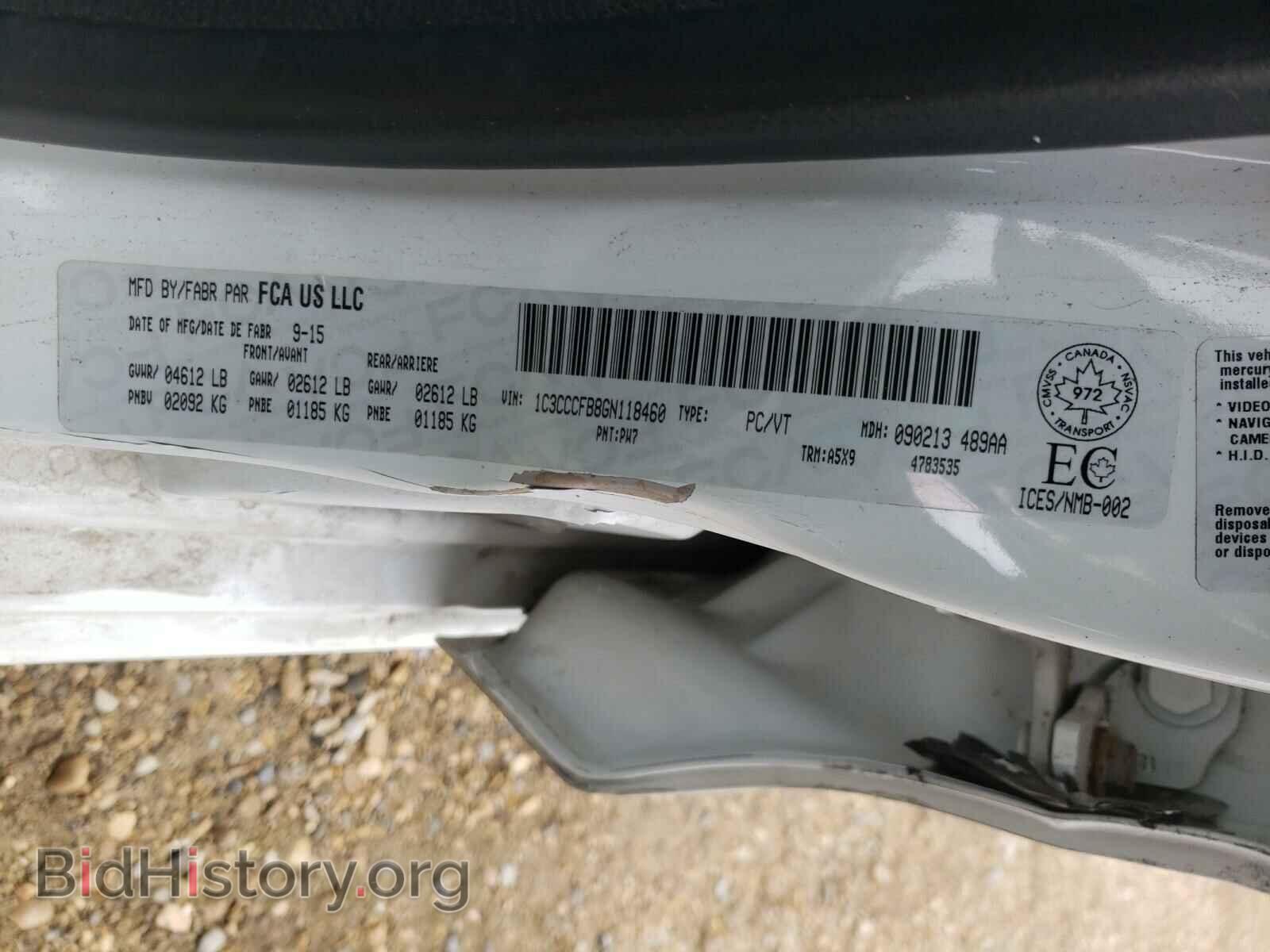 2016 CHRYSLER 200 - VIN: 1C3CCCFB8GN118460 - Photo 10