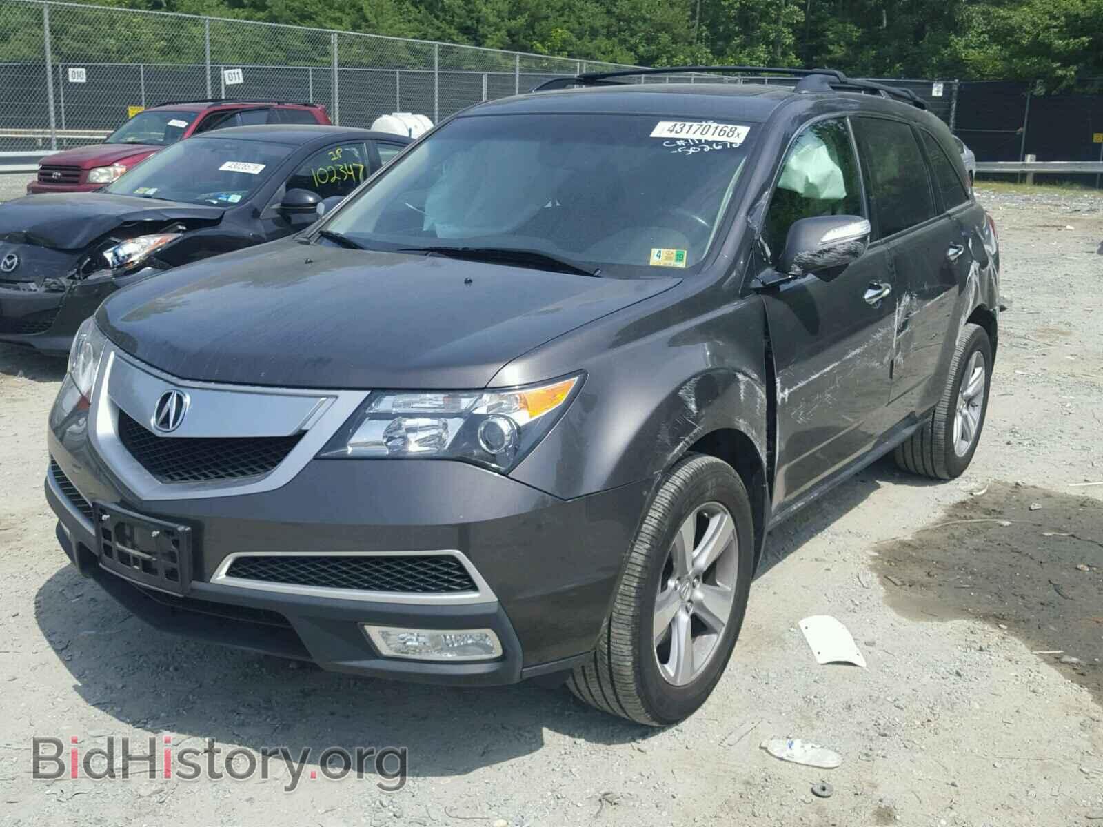 2012 ACURA MDX - VIN: 2HNYD2H20CH502672 - Фото 2