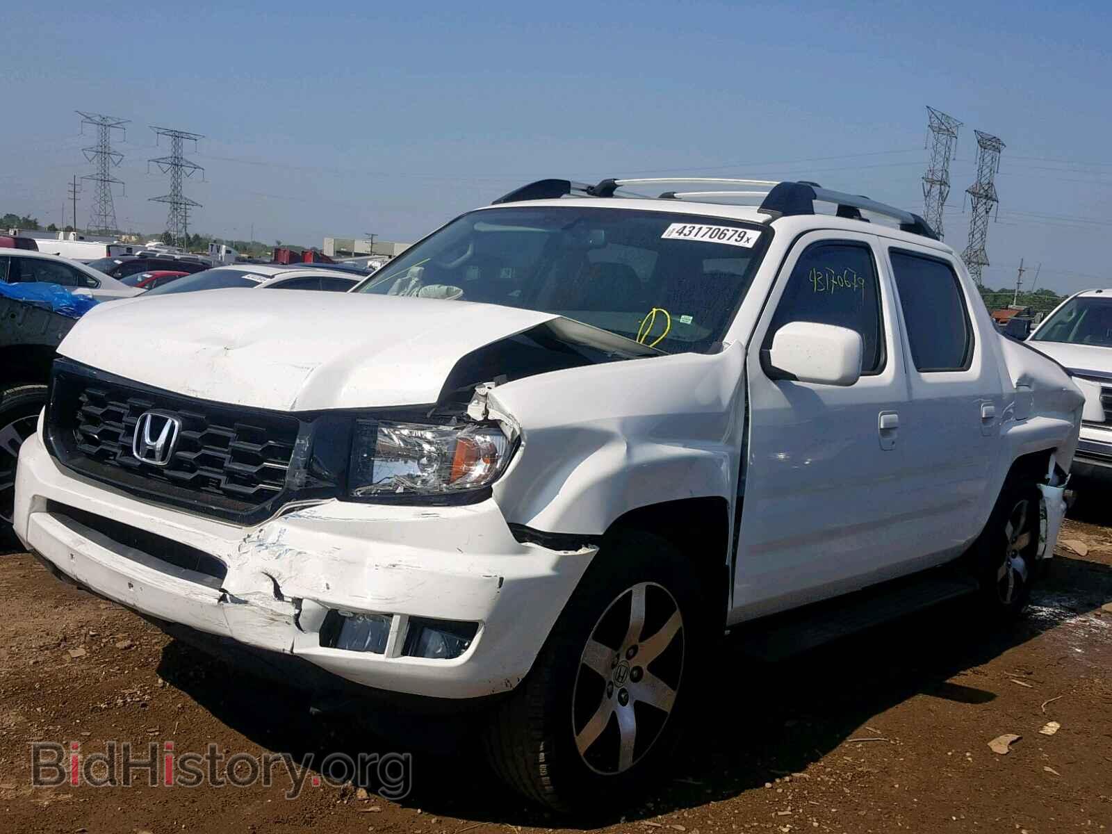 2014 HONDA RIDGELINE - VIN: 5FPYK1F68EB014078 - Фото 2