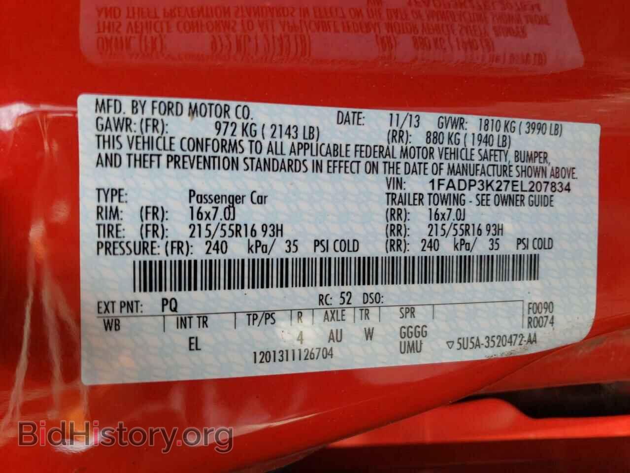 2014 FORD FOCUS - VIN: 1FADP3K27EL207834 - Photo 10