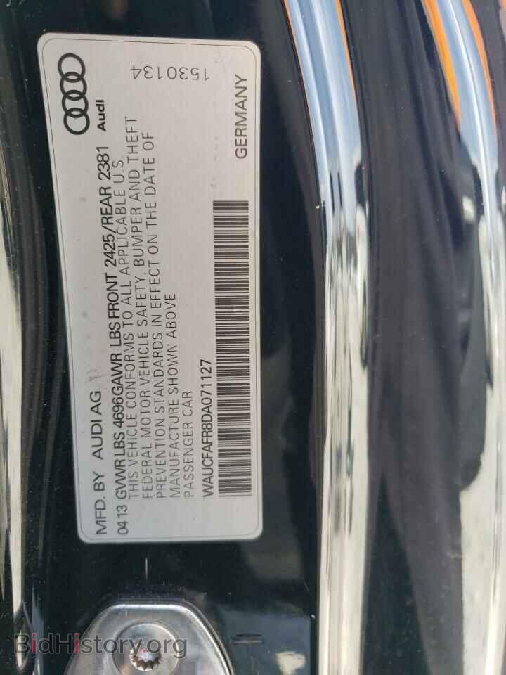 2013 AUDI A5 - VIN: WAUCFAFR8DA071127 - Фото 13