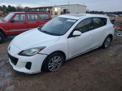 2012 Mazda 3 I, white — VIN JM1BL1M76C1534101, Copart
