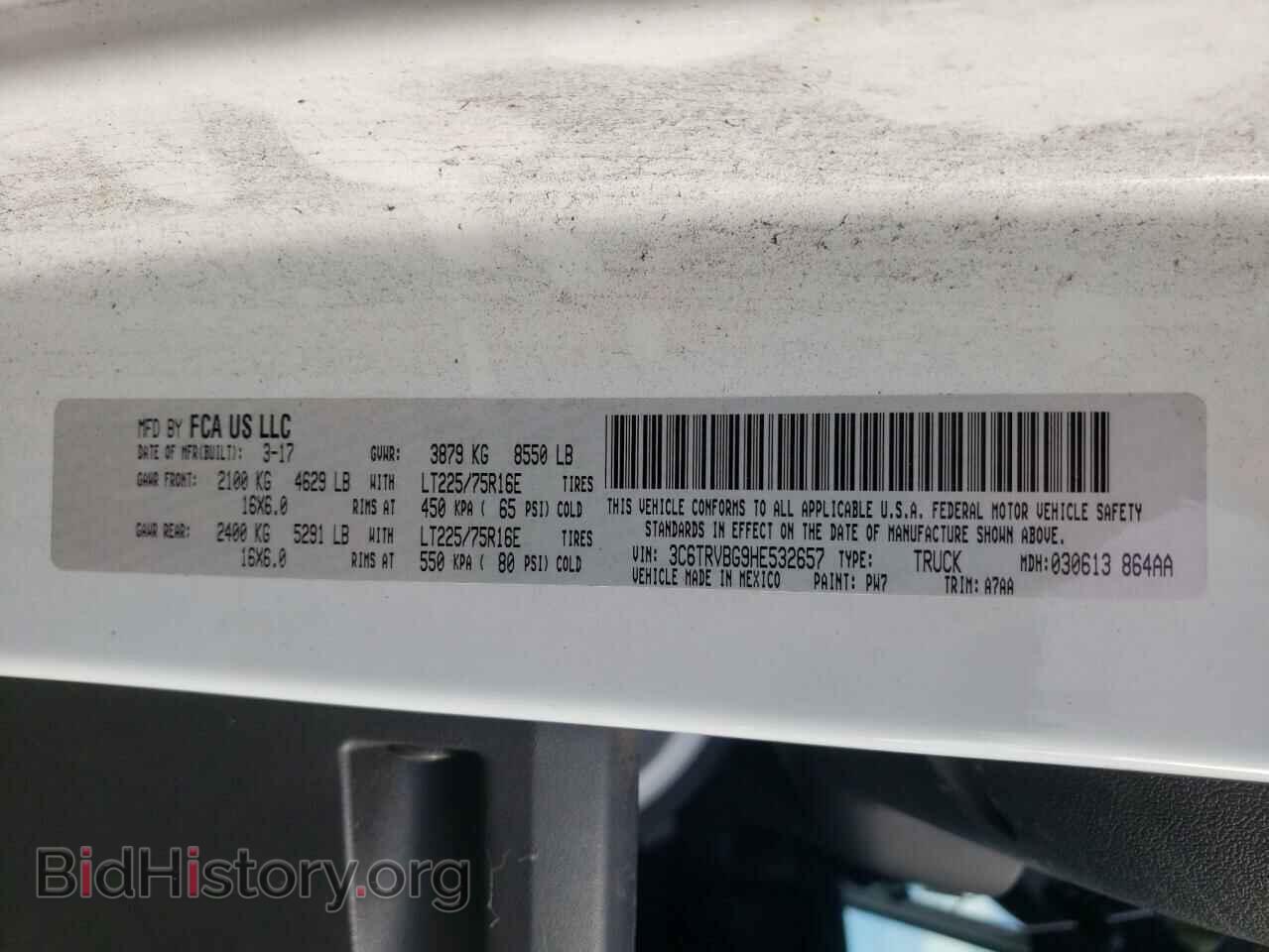 2017 RAM All Models - VIN: 3C6TRVBG9HE532657 - Фото 14