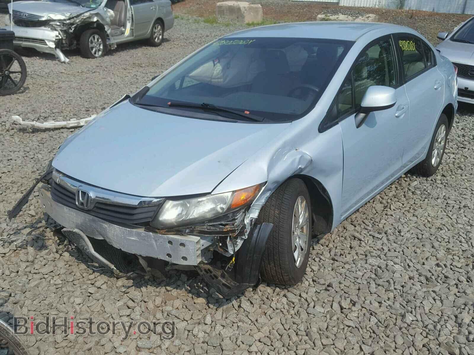 2012 HONDA CIVIC LX - VIN: 2HGFB2F52CH520155 - Фото 2