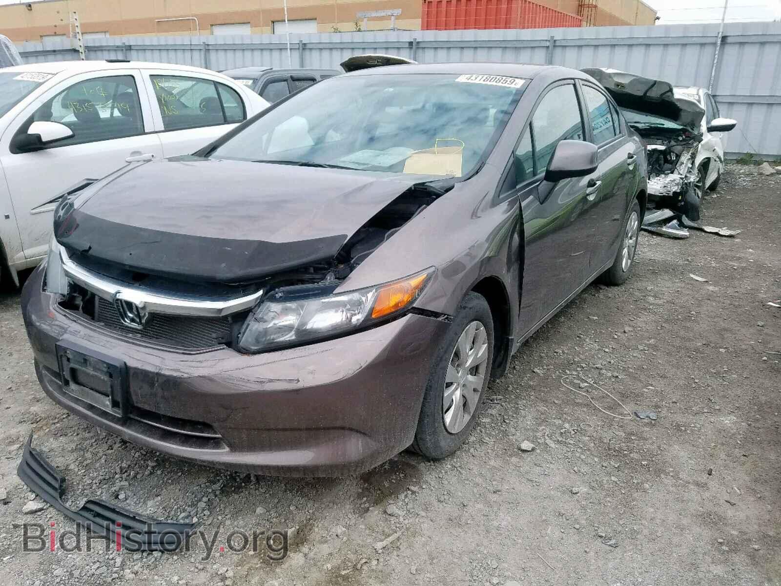 2012 HONDA CIVIC - VIN: 2HGFB2F45CH035385 - Фото 2