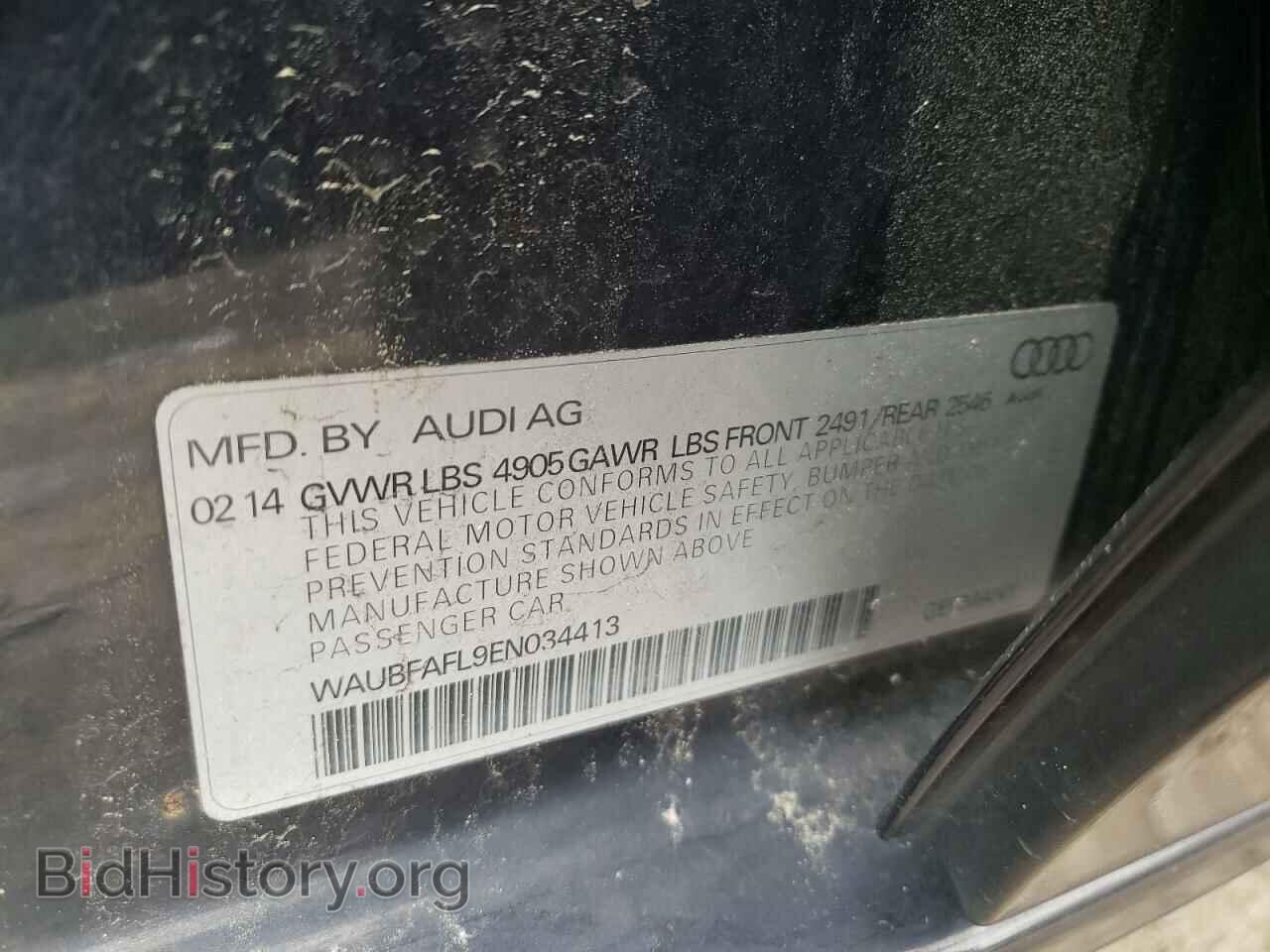 2014 AUDI A4 - VIN: WAUBFAFL9EN034413 - Фото 10