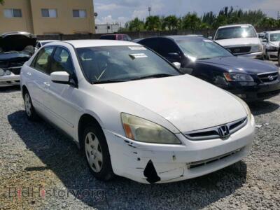 2005 Honda ACCORD LX, white — VIN 1HGCM56445A153069, Copart