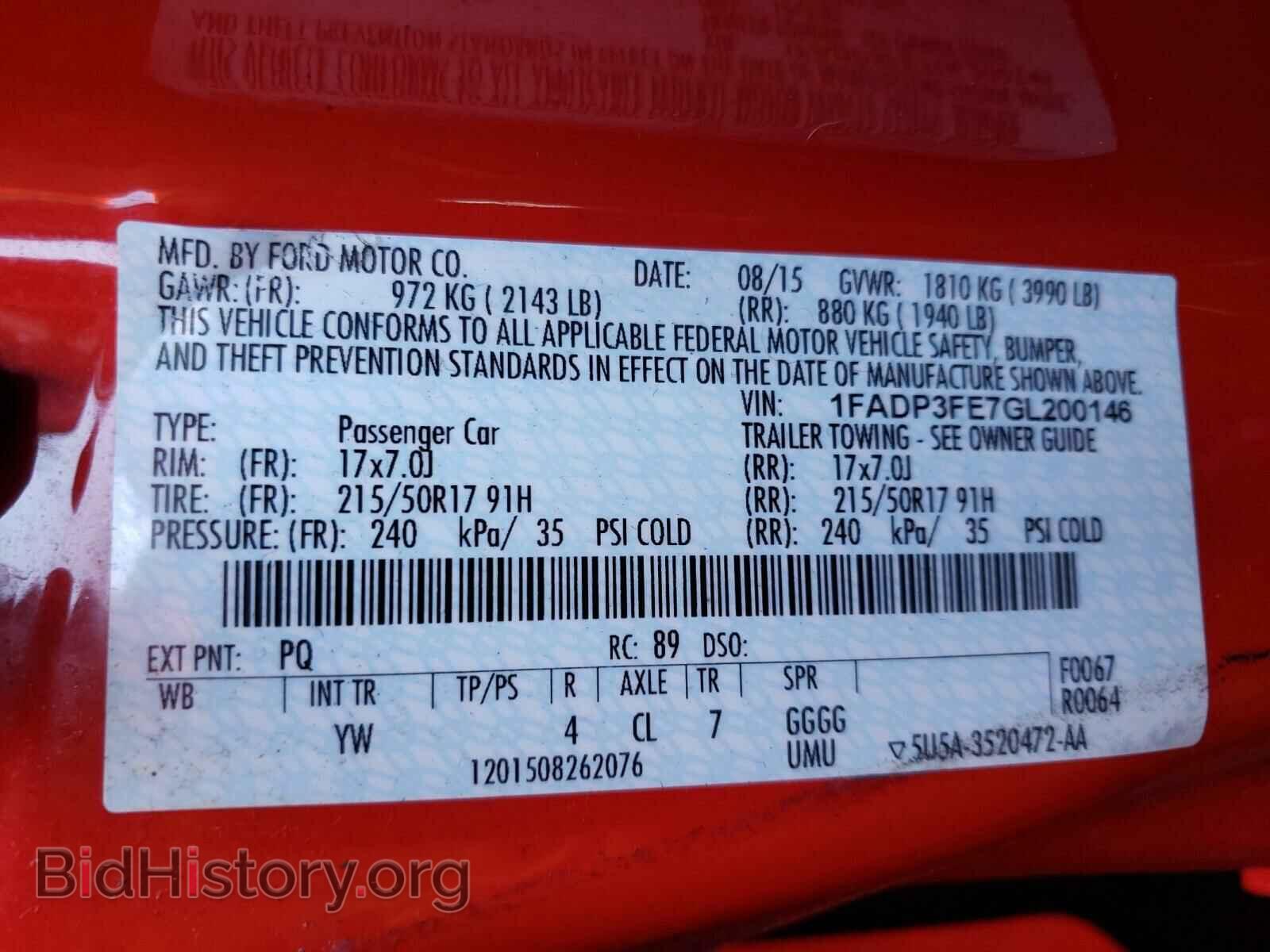 2016 FORD FOCUS - VIN: 1FADP3FE7GL200146 - Photo 10