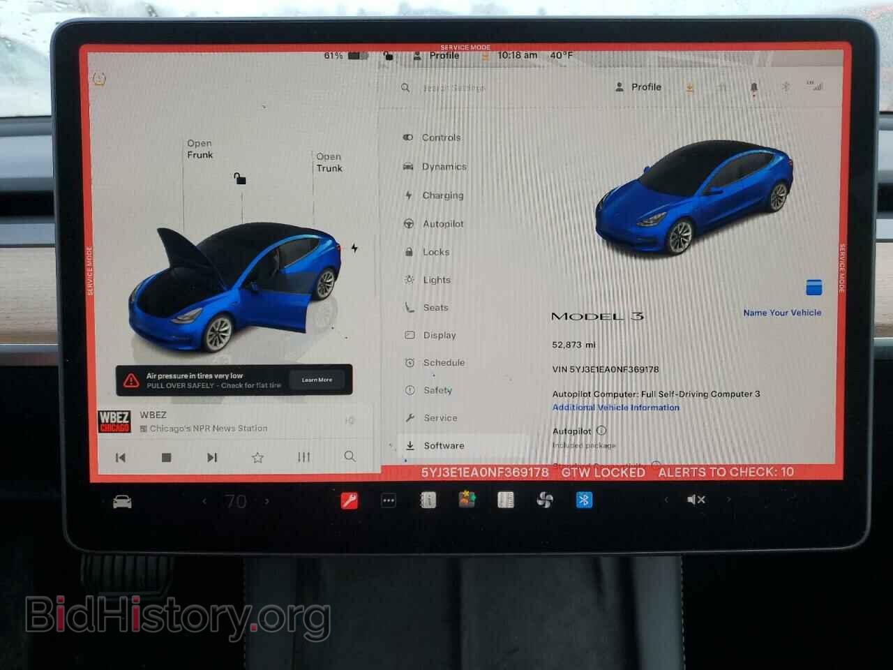 2022 TESLA MODEL 3 - VIN: 5YJ3E1EA0NF369178 - Photo 9