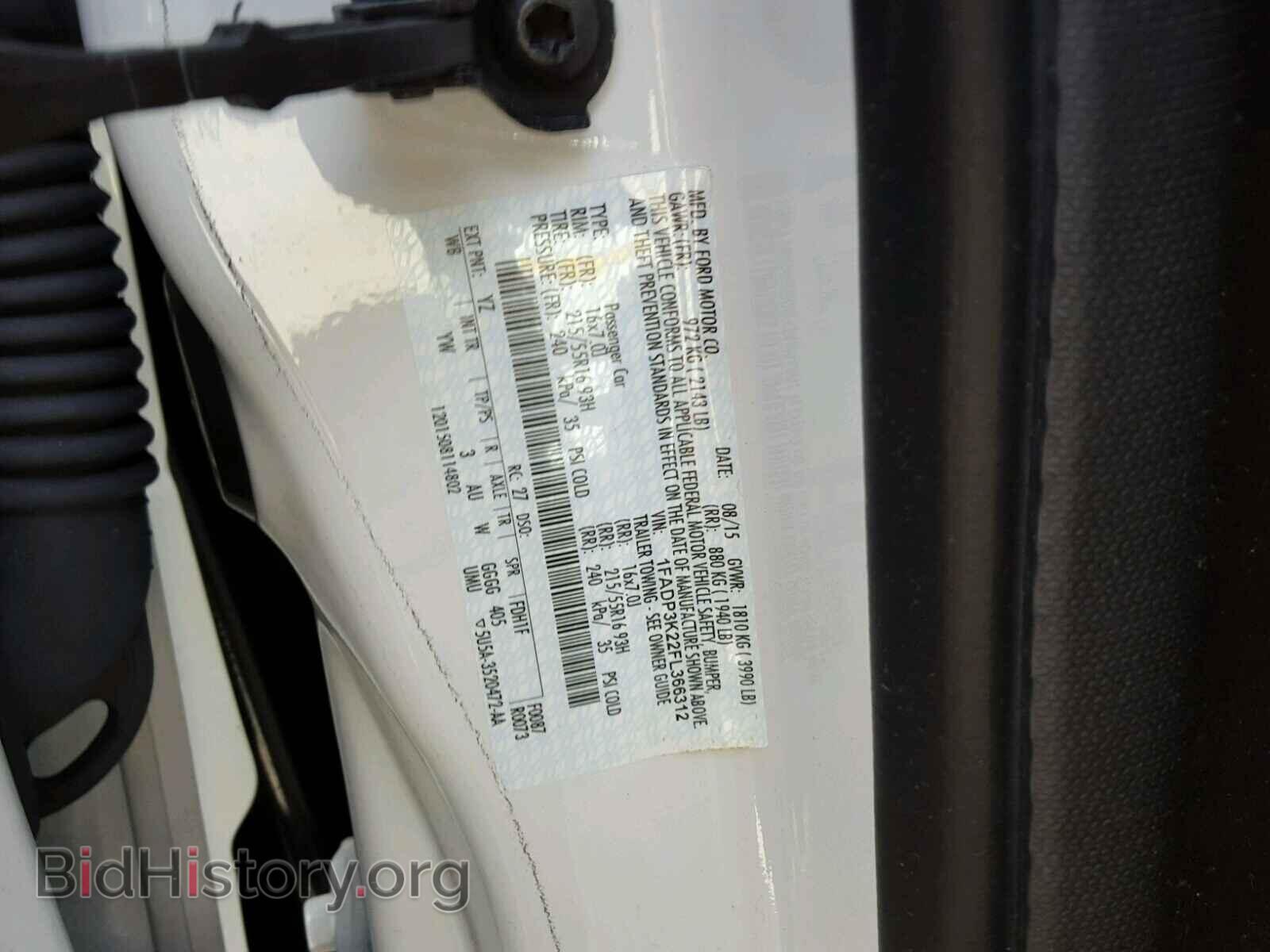 2015 FORD FOCUS - VIN: 1FADP3K22FL366312 - Фото 10